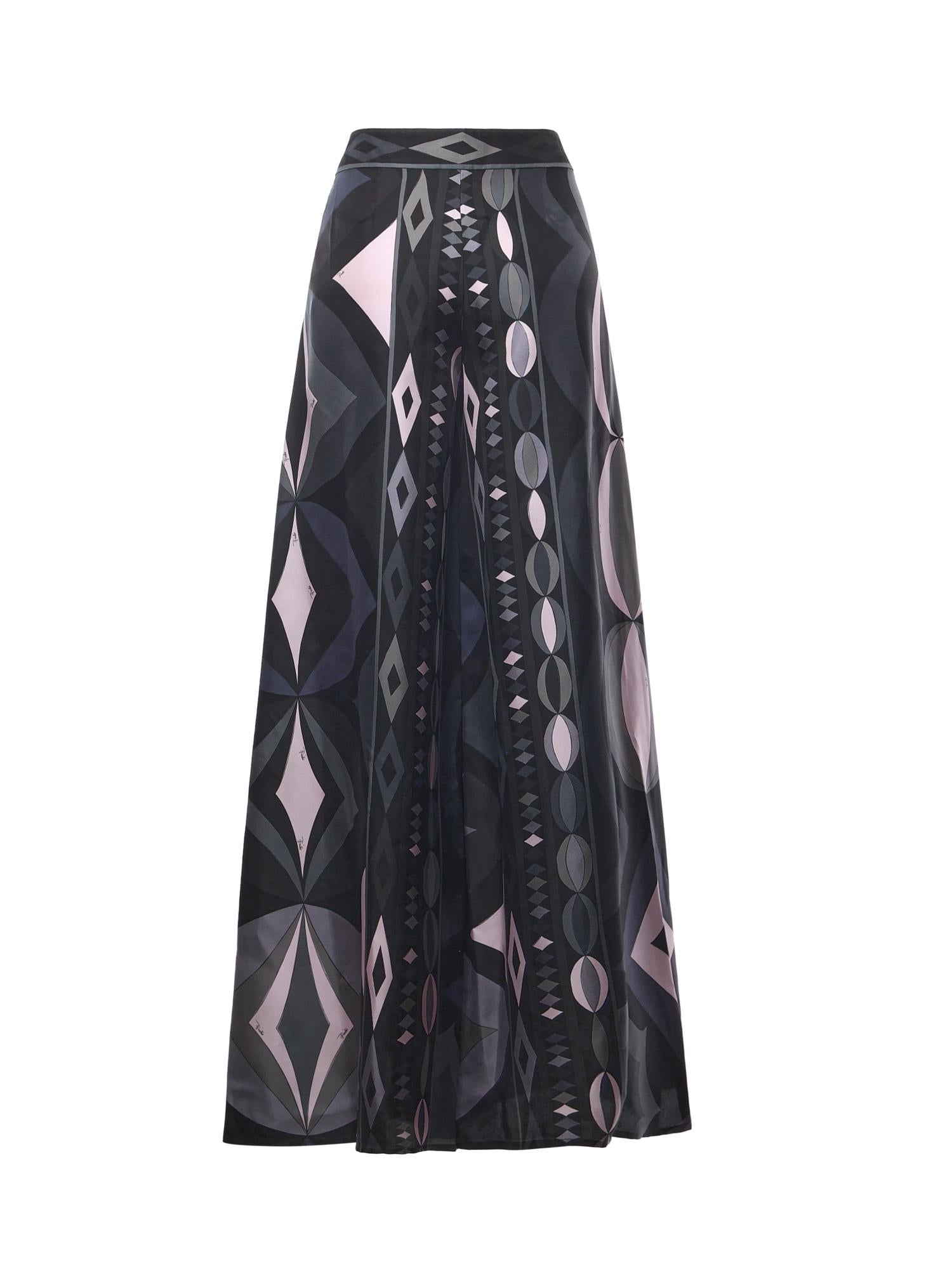 Pantaloni in seta con stampa Iride 5URT01 5U881023 PUCCI 