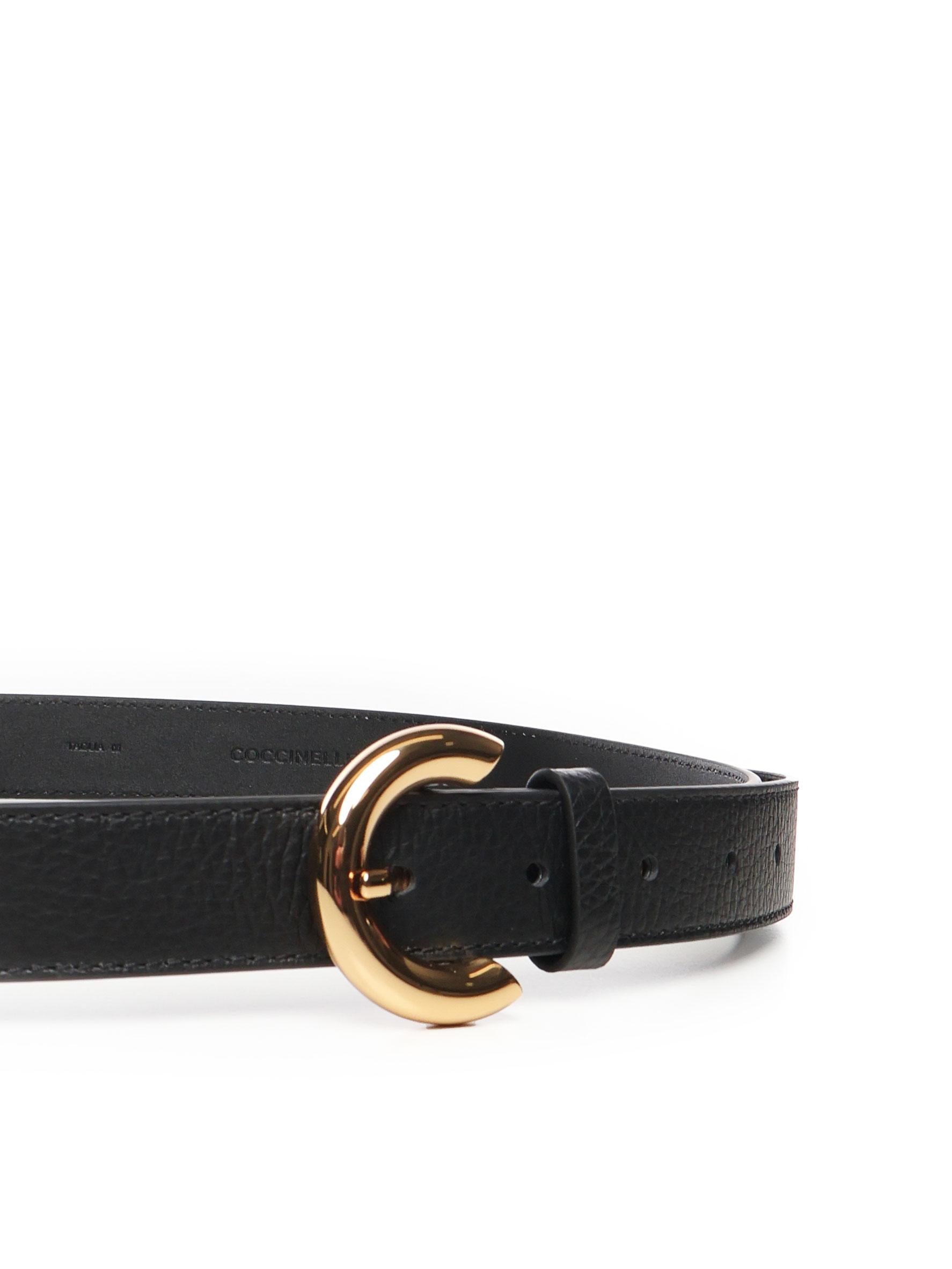 Cintura in pelle con grana E3S4A110601 001 COCCINELLE 