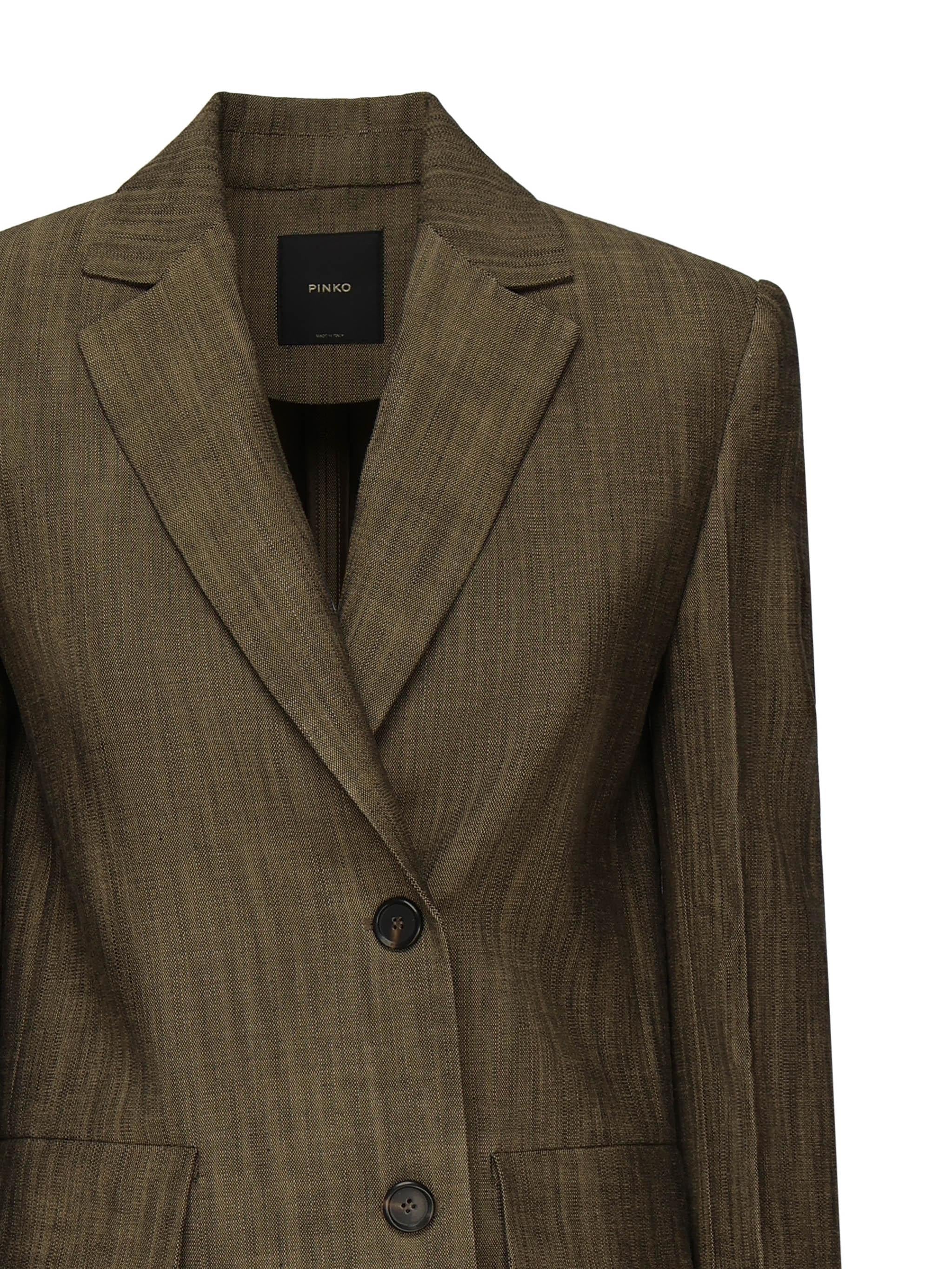 Blazer in tela con bottoni 104890 A2EJL63 PINKO 