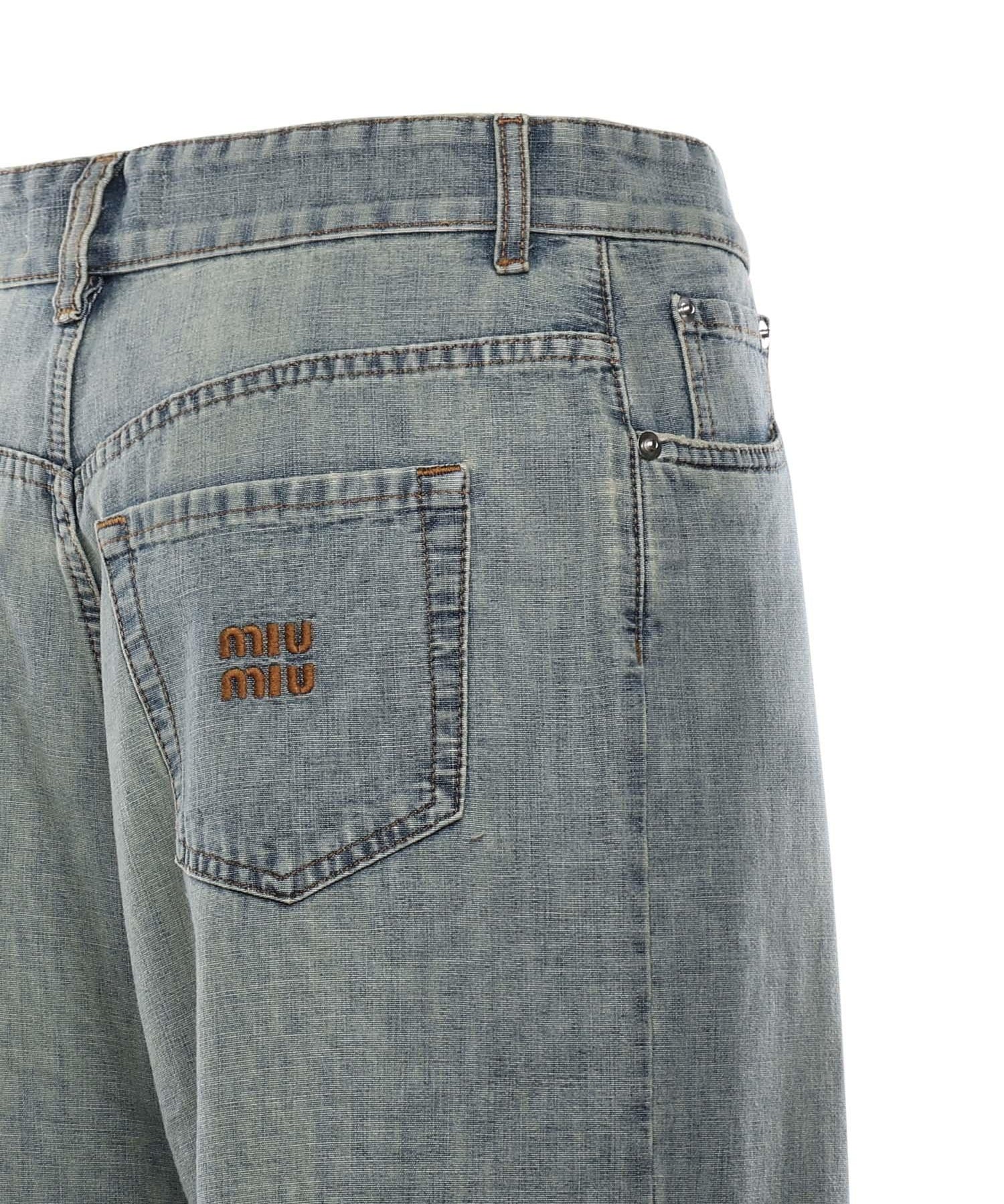 Jeans in chambray GWP394 18JIF0076 MIU MIU 