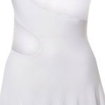 Abito con cut-out in maglia di seta<BR/> AA9R2800K061B 000 ALAIA 