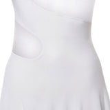 Abito con cut-out in maglia di seta<BR/> AA9R2800K061B 000 ALAIA 