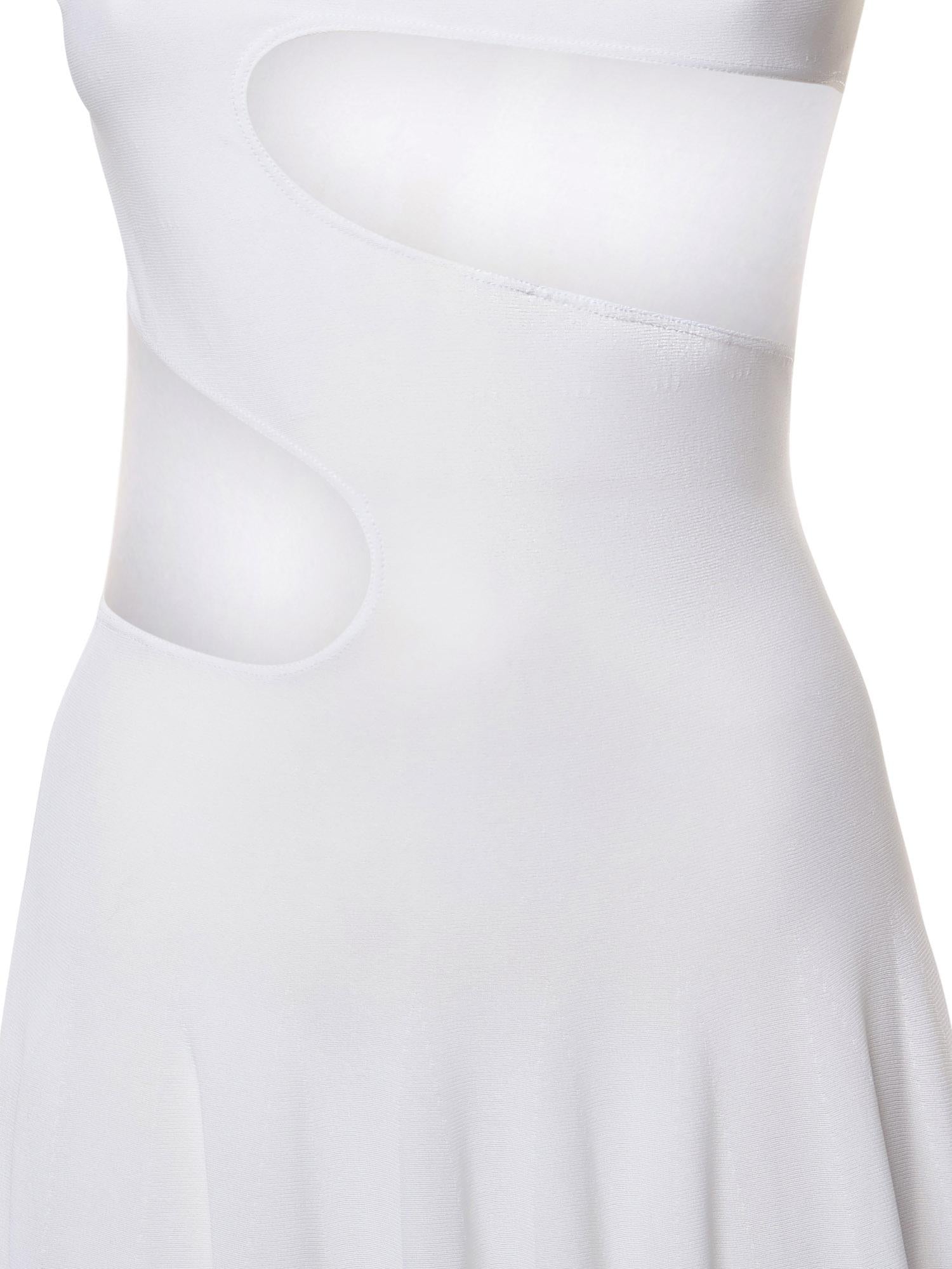 Abito con cut-out in maglia di seta<BR/> AA9R2800K061B 000 ALAIA 