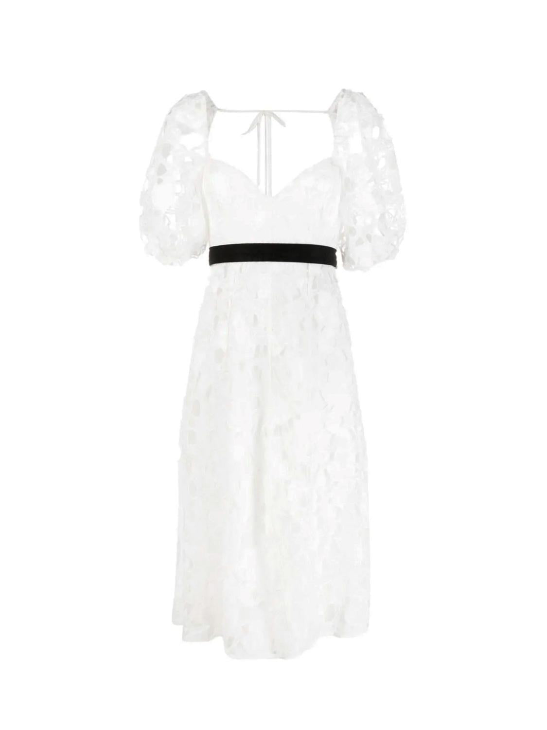 Abito midi Marlene CD2909-SP23 -WHITE FOR LOVE & LEMONS 
