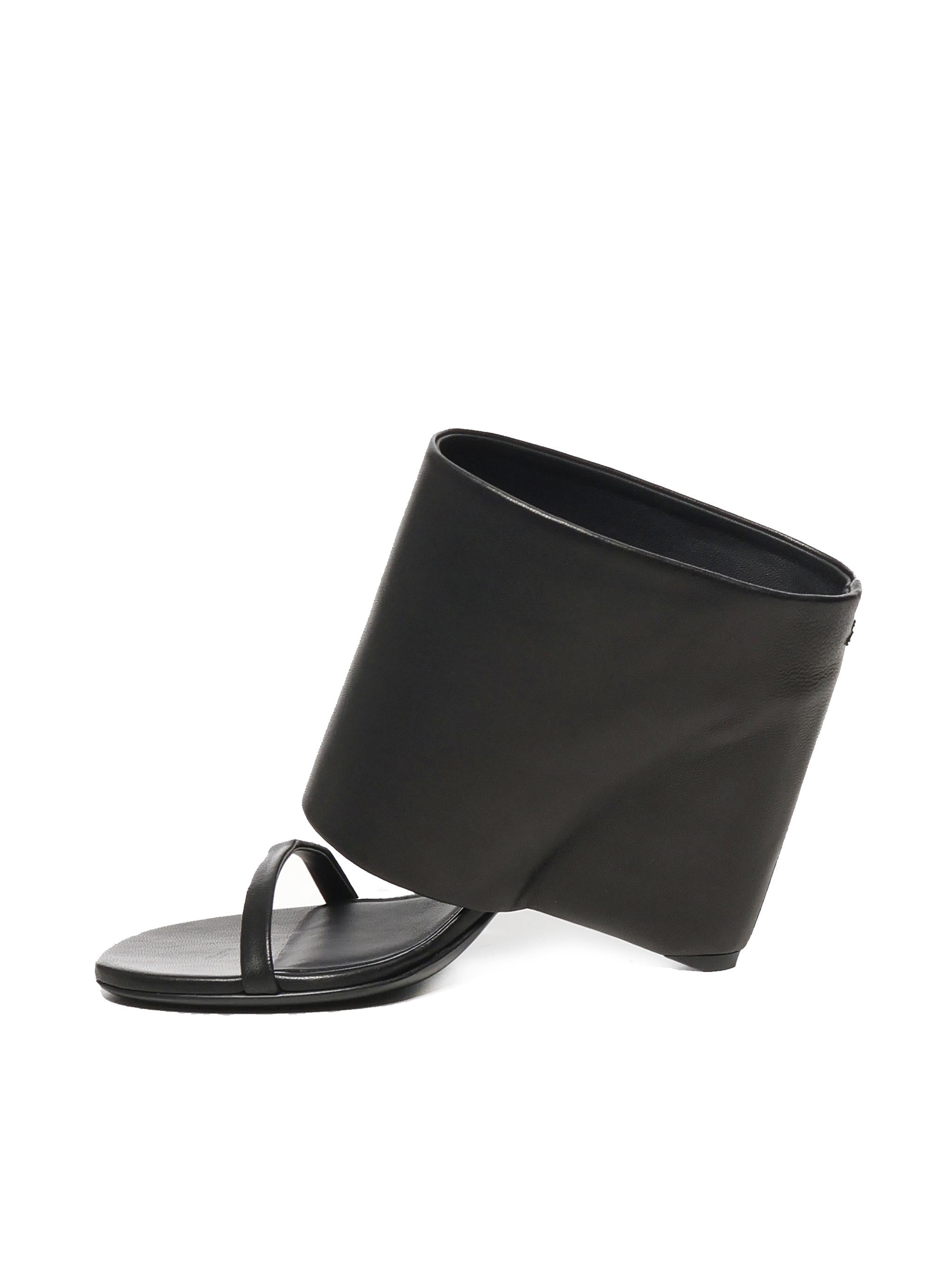 Mules in pelle con zeppa 225SSD037AG0030 9999 COURREGES 