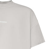 T-shirt in cotone con logo TS001001 GREY VIOLET BONSAI 