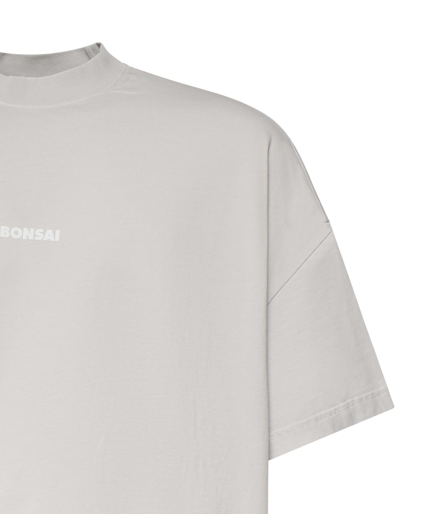 T-shirt in cotone con logo TS001001 GREY VIOLET BONSAI 