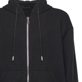 Felpa con zip HUGEL NERO GIULIANO GALIANO 