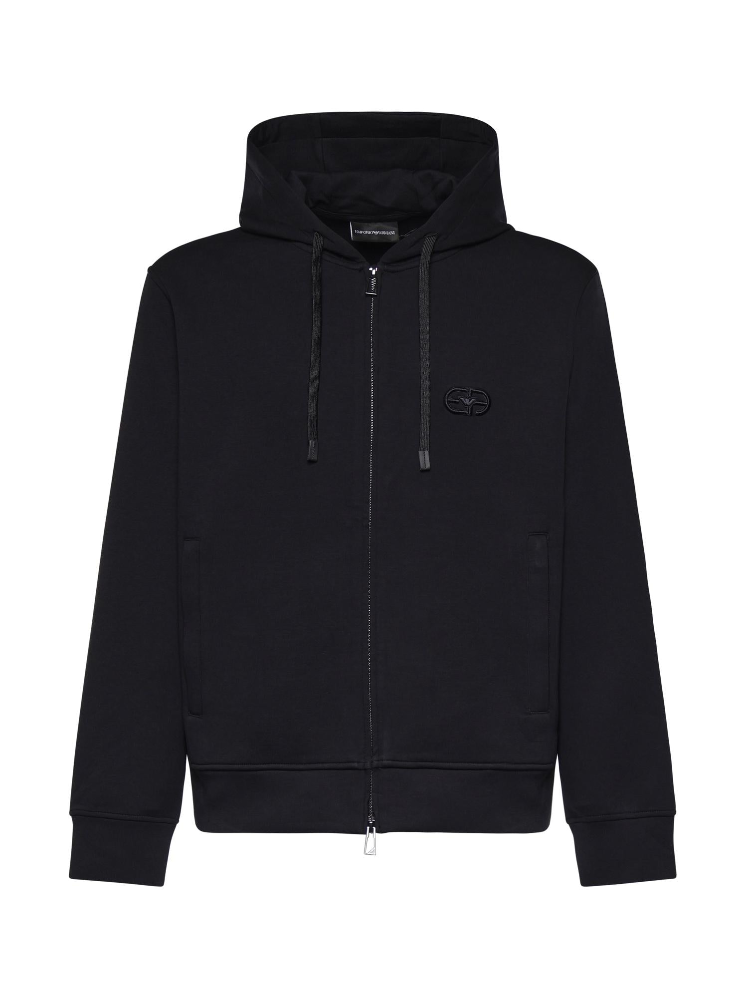 Felpa in double jersey con logo EM004538 AF10013UB118 EMPORIO ARMANI 