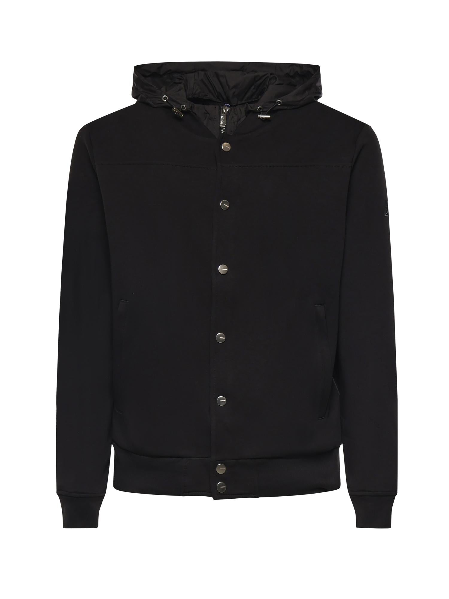 Giubbotto in misto cotone con logo HE1420005 NERO HESKIMO 