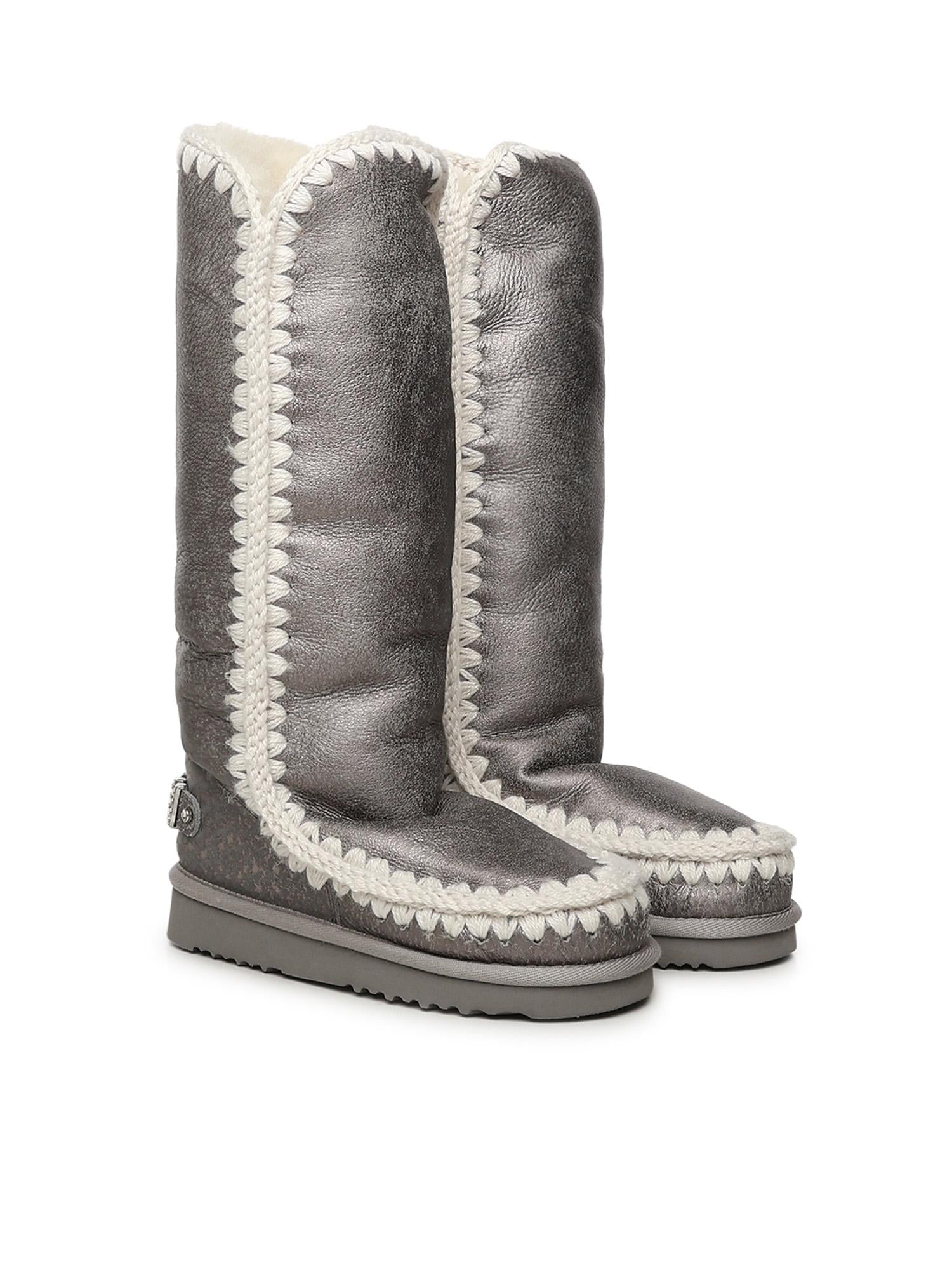 Stivali Eskimo 40 rhinestones logo MUFW101052B SSIL MOU 