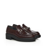 Mocassino in pelle con Morsetto 840725 0GQ002270 GUCCI 