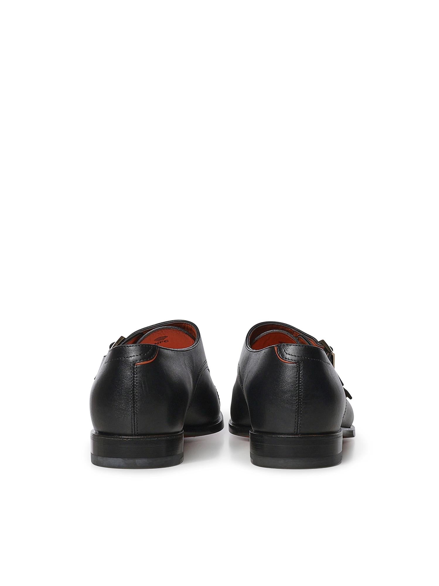 Doppia fibbia in pelle MCAD19027JC6B NTGN01 SANTONI 