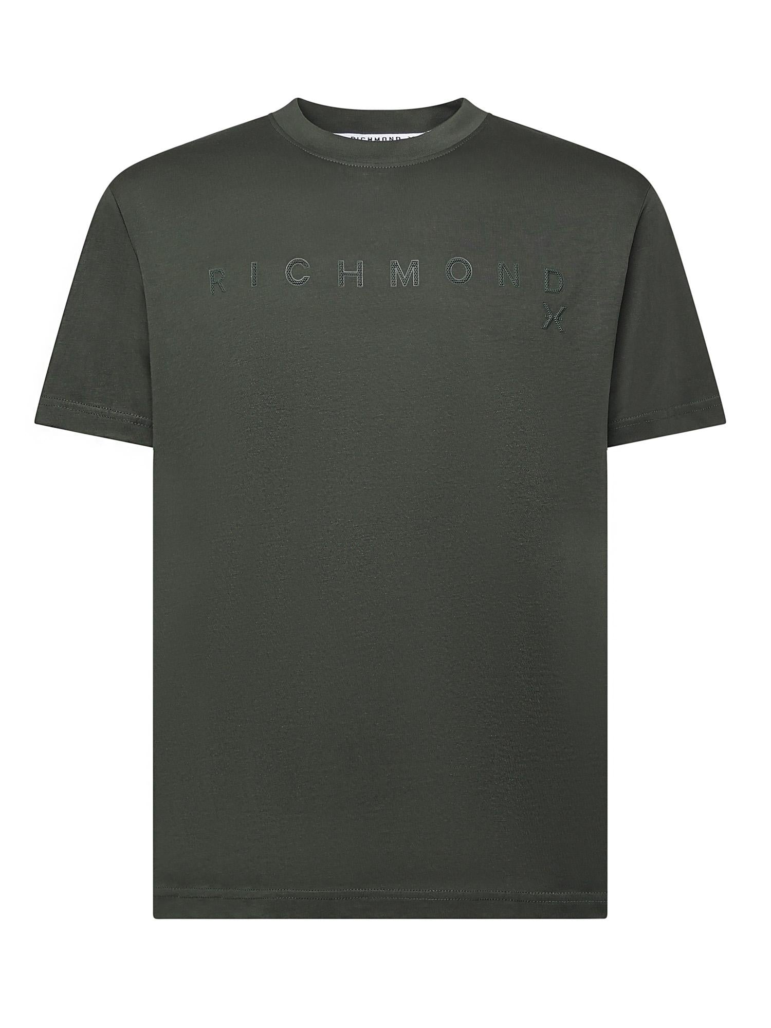 T-shirt Patum in cotone<BR/> UMA25046TS DEEP FOREST RICHMOND X 