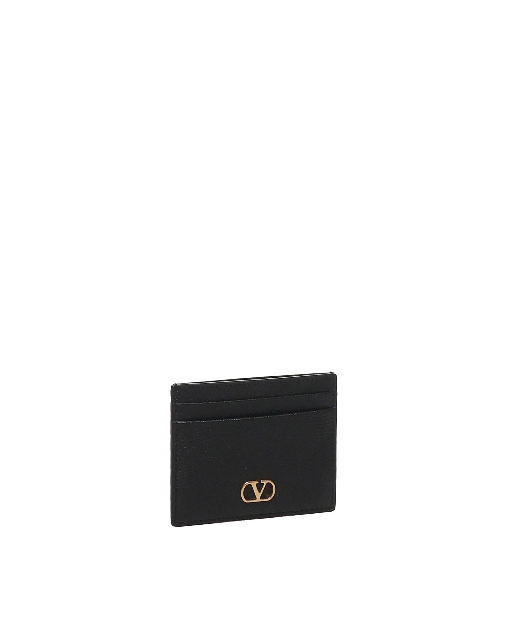 Portacarte Vlogo Signature in vitello granato 6W0P0AJ7 SNP0NO VALENTINO GARAVANI 