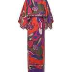 Abito lungo con stampa Orchidee 5URI30 5U731017 PUCCI 