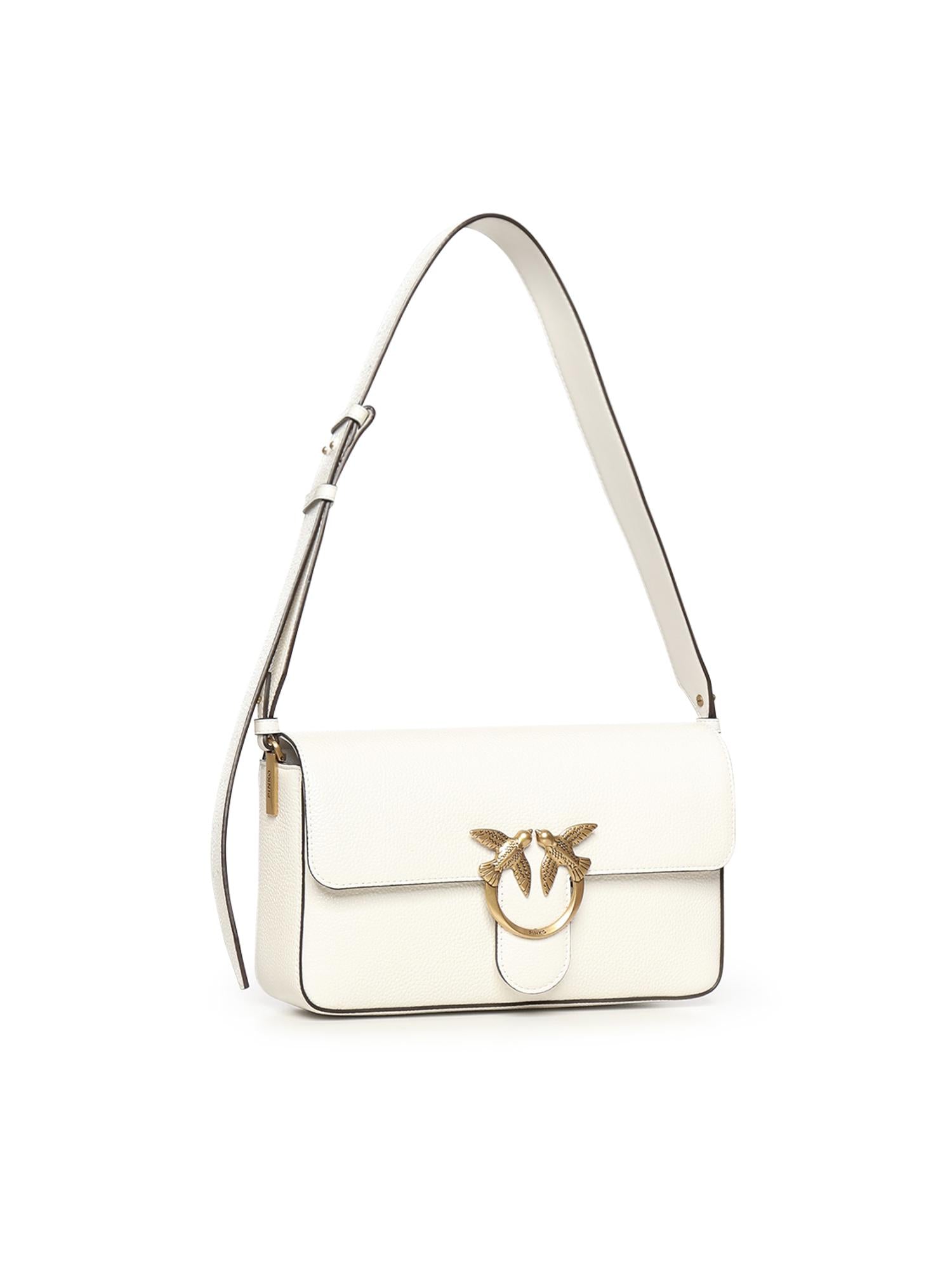 Borsa a spalla media Love Bag One Slouchy in pelle 106243 A2X6Z15Q PINKO 