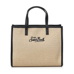Borsa Vivian medium effetto raffia con logo VVID001 00421L MC2 SAINT BARTH 