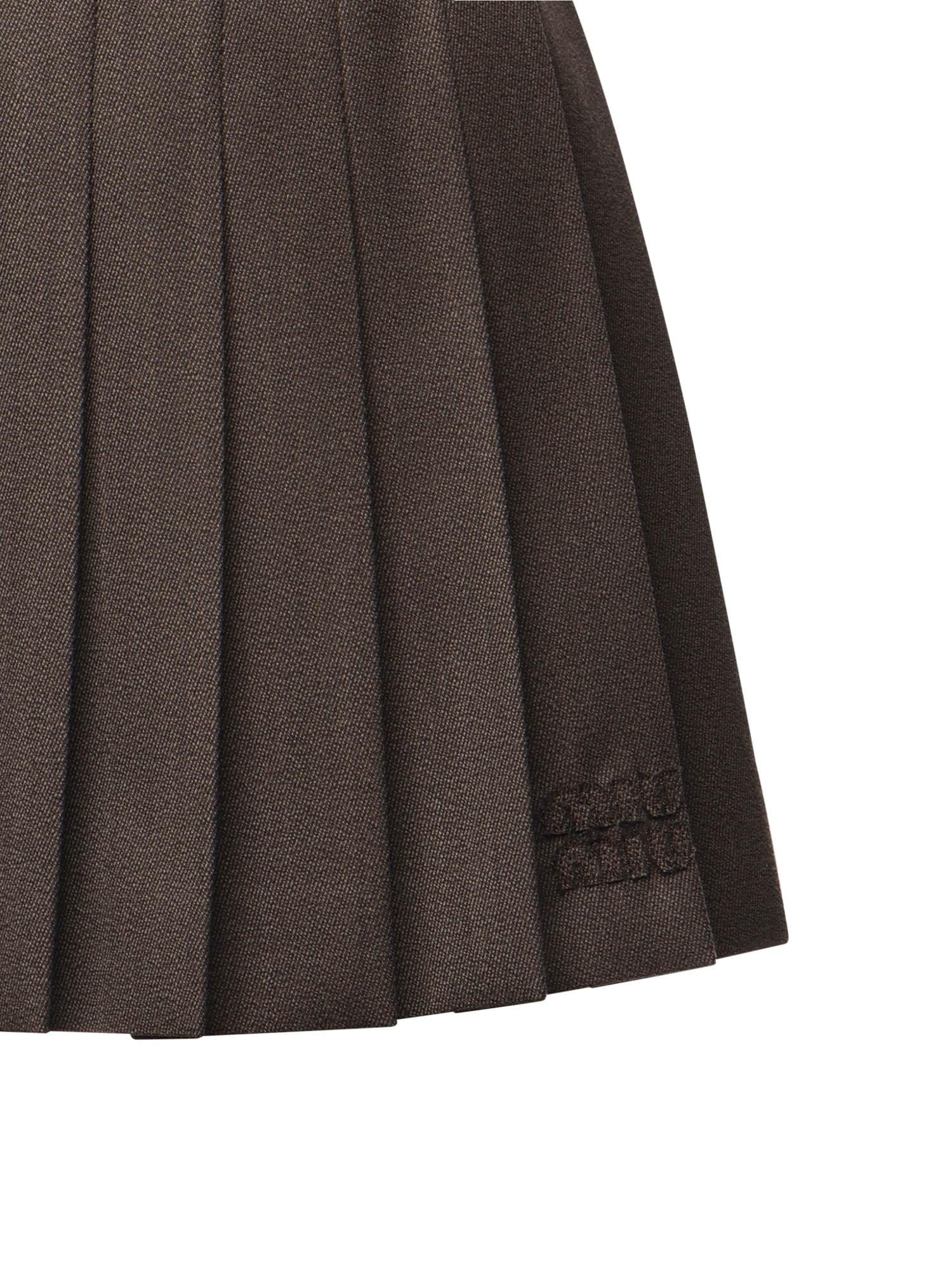 Minigonna plissé in tessuto cover MG2348 180RF0324 MIU MIU 