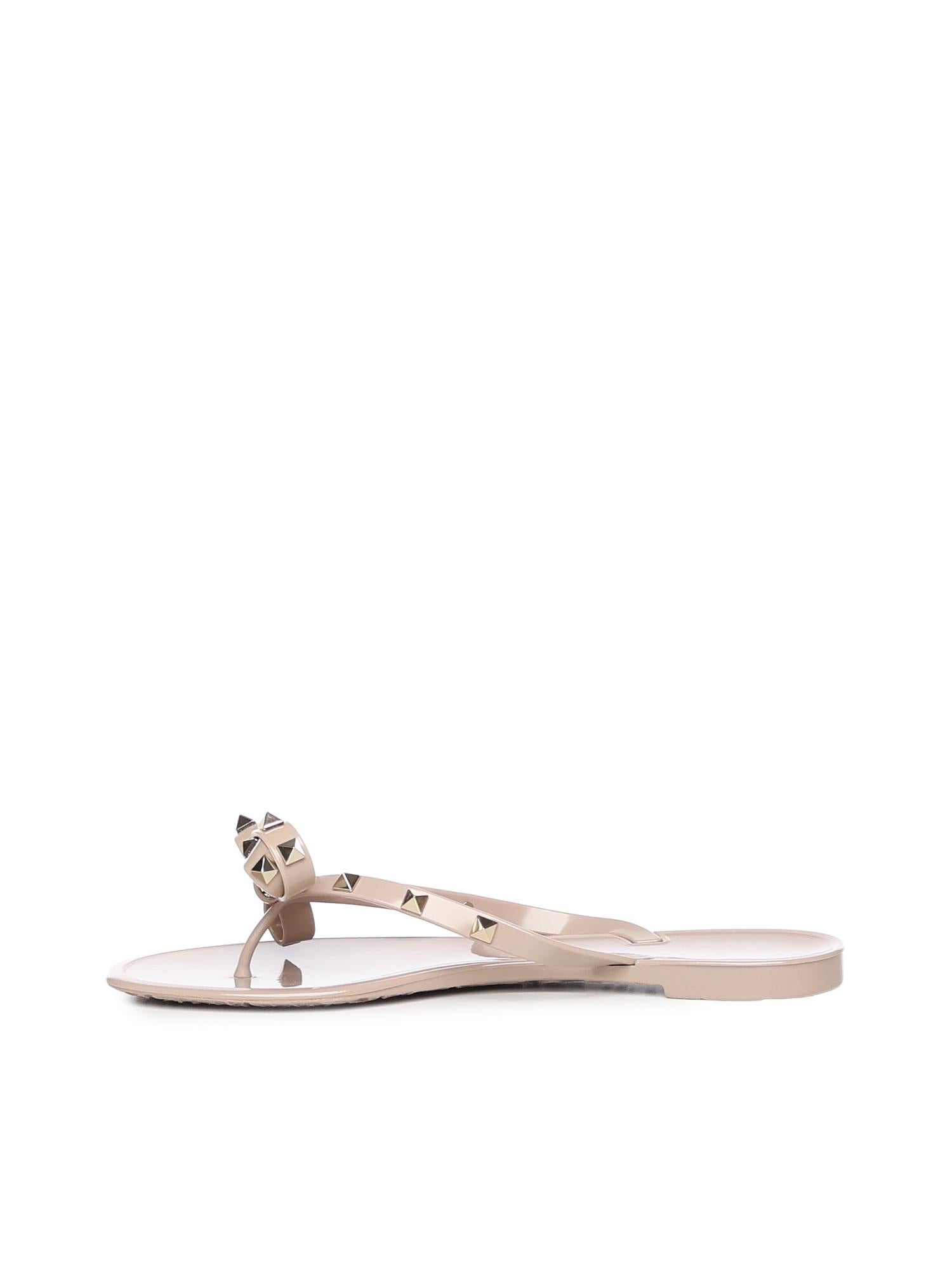 Infradito Rockstud in gomma<BR/> 8W2S0552 PVSP45 VALENTINO GARAVANI 