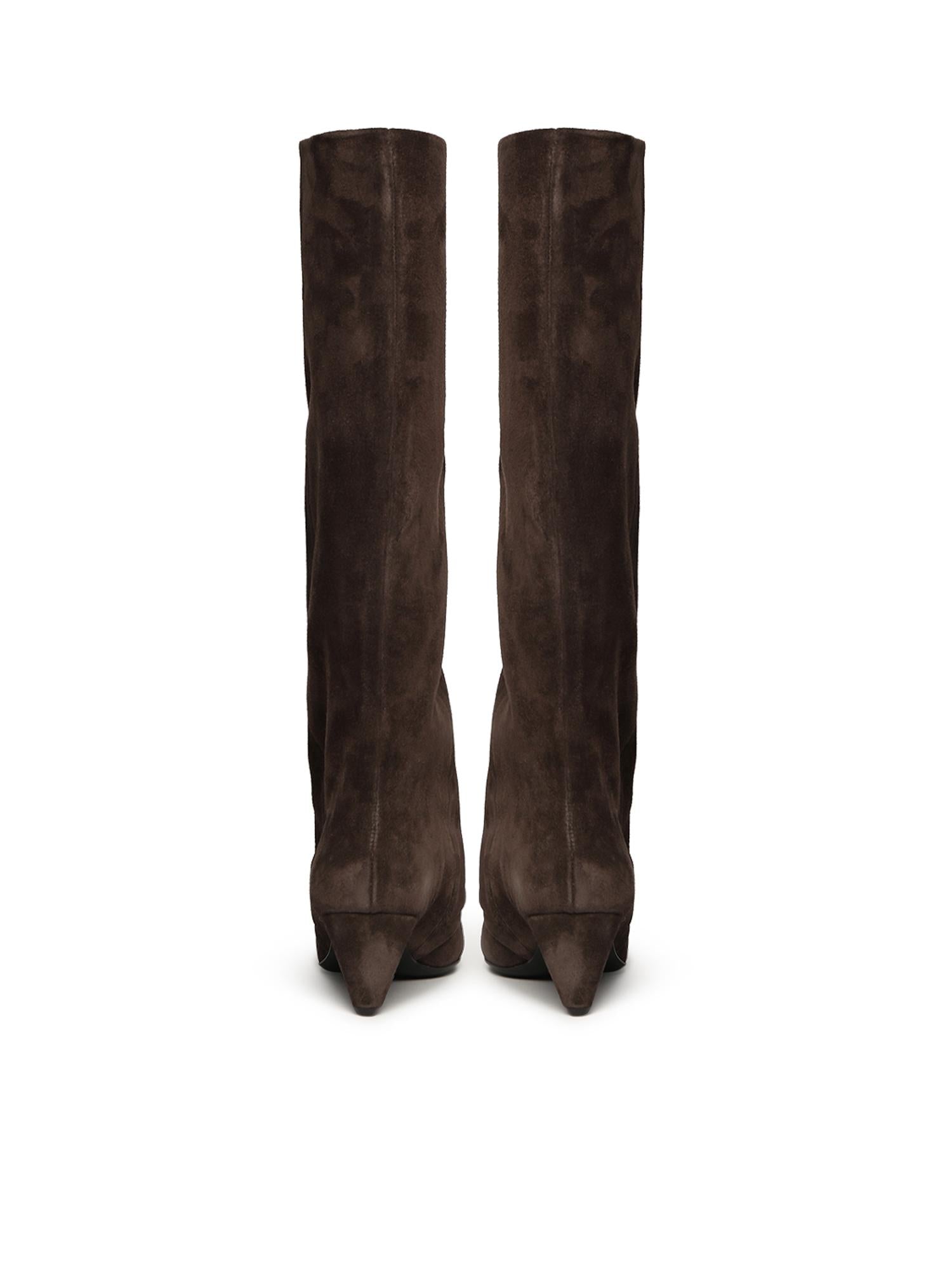 Stivale alto in camoscio ALIANA PEPE ALCHIMIA 