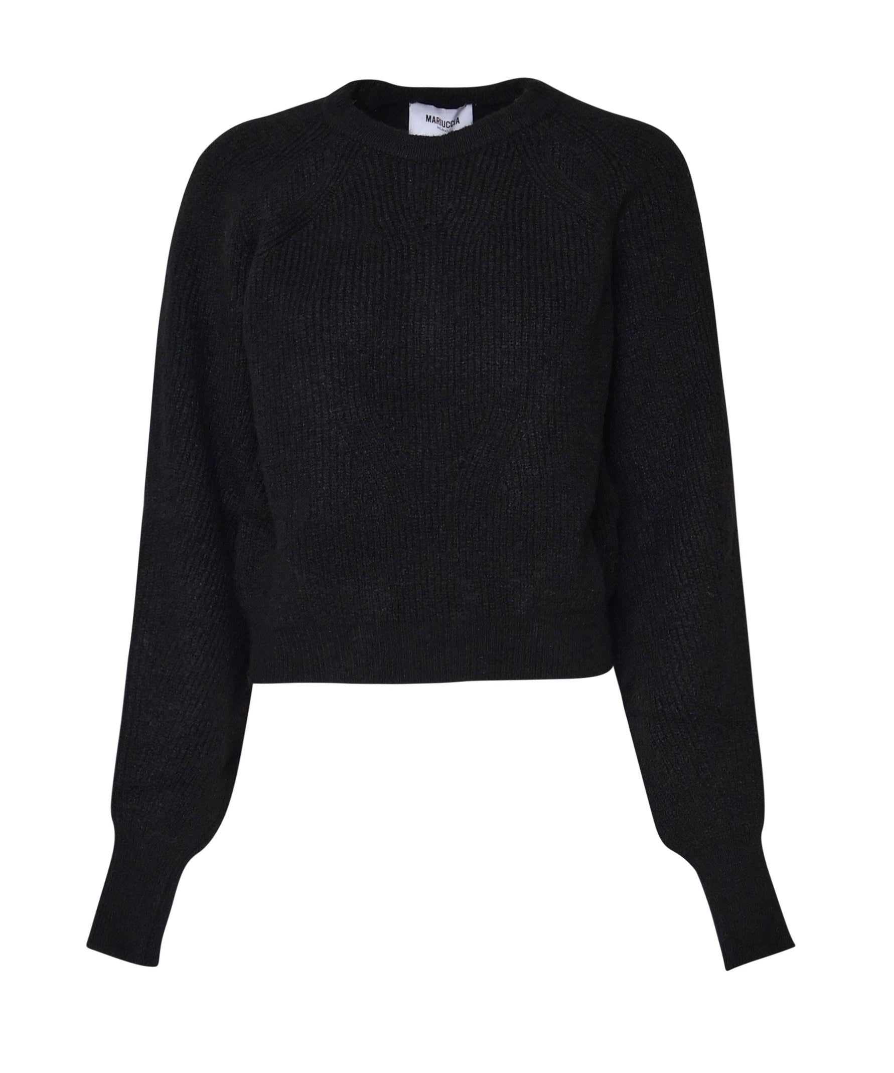 Maglioncino a costine MMDMA4084 NERO MARIUCCIA Milano 
