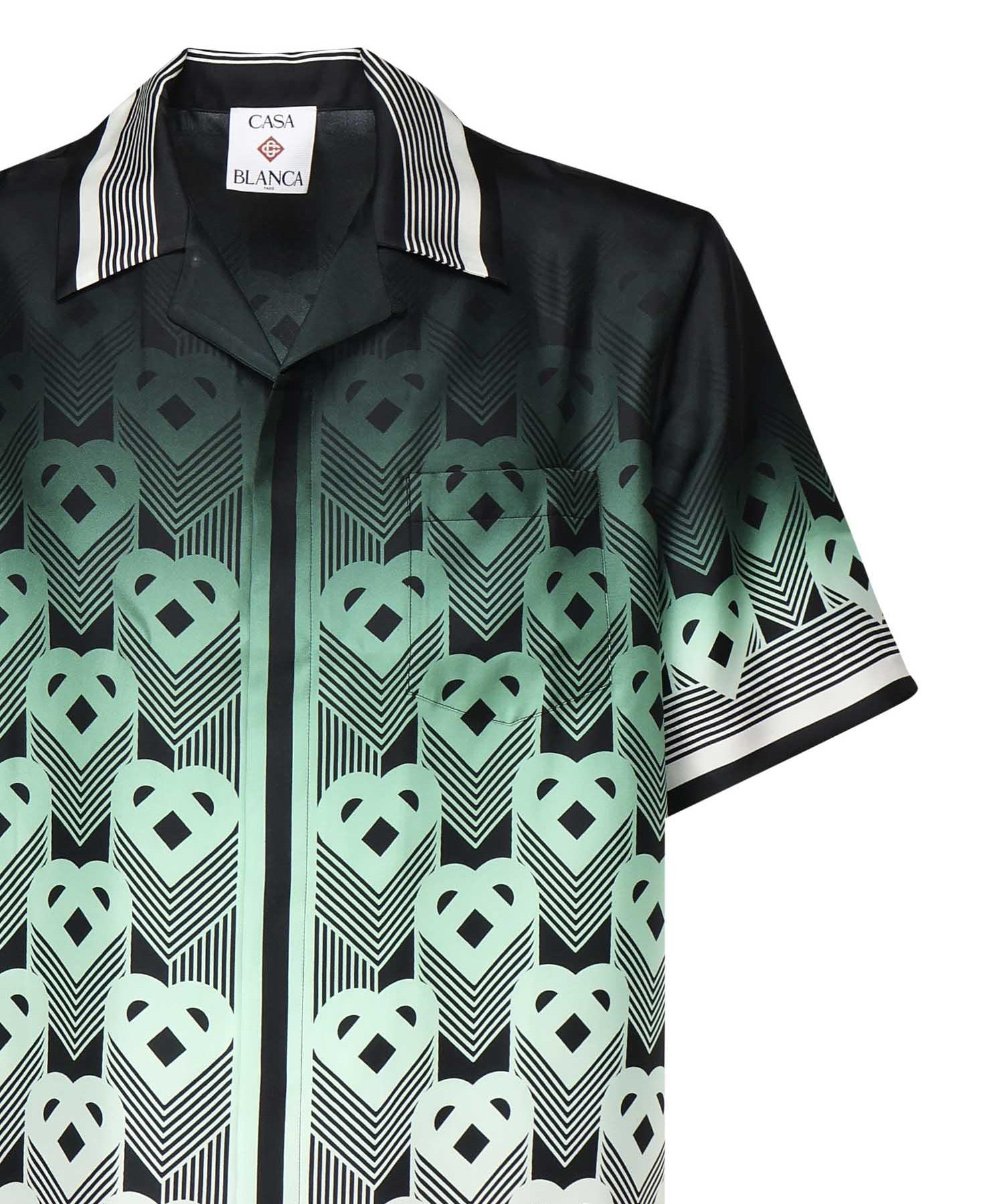 Camicia con monogram sfumato in seta MPF25SH00304  CASABLANCA 