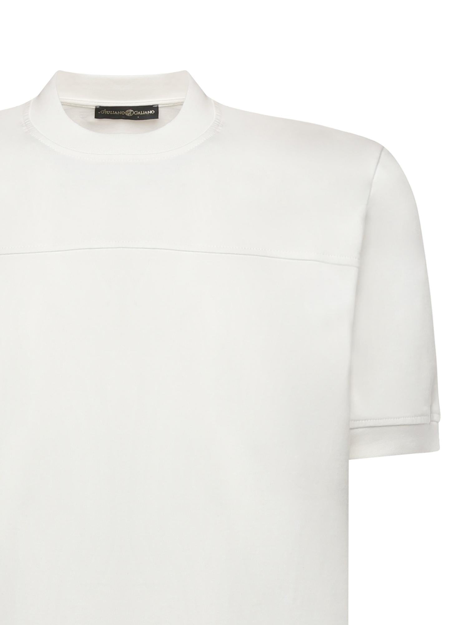 T-shirt in puro cotone BOB BIANCO GIULIANO GALIANO 