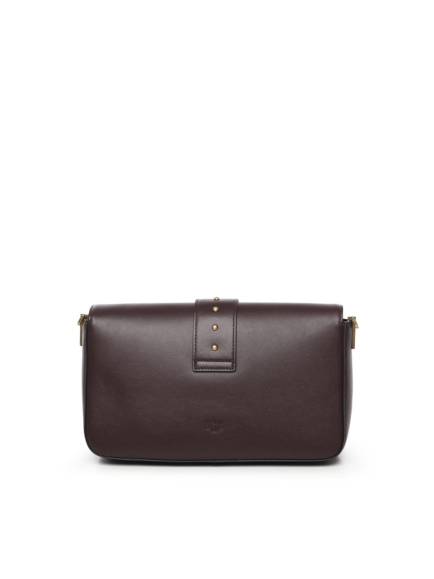 Borsa Love Bag One Slouchy in pelle 105823 A0QOLA7Q PINKO 