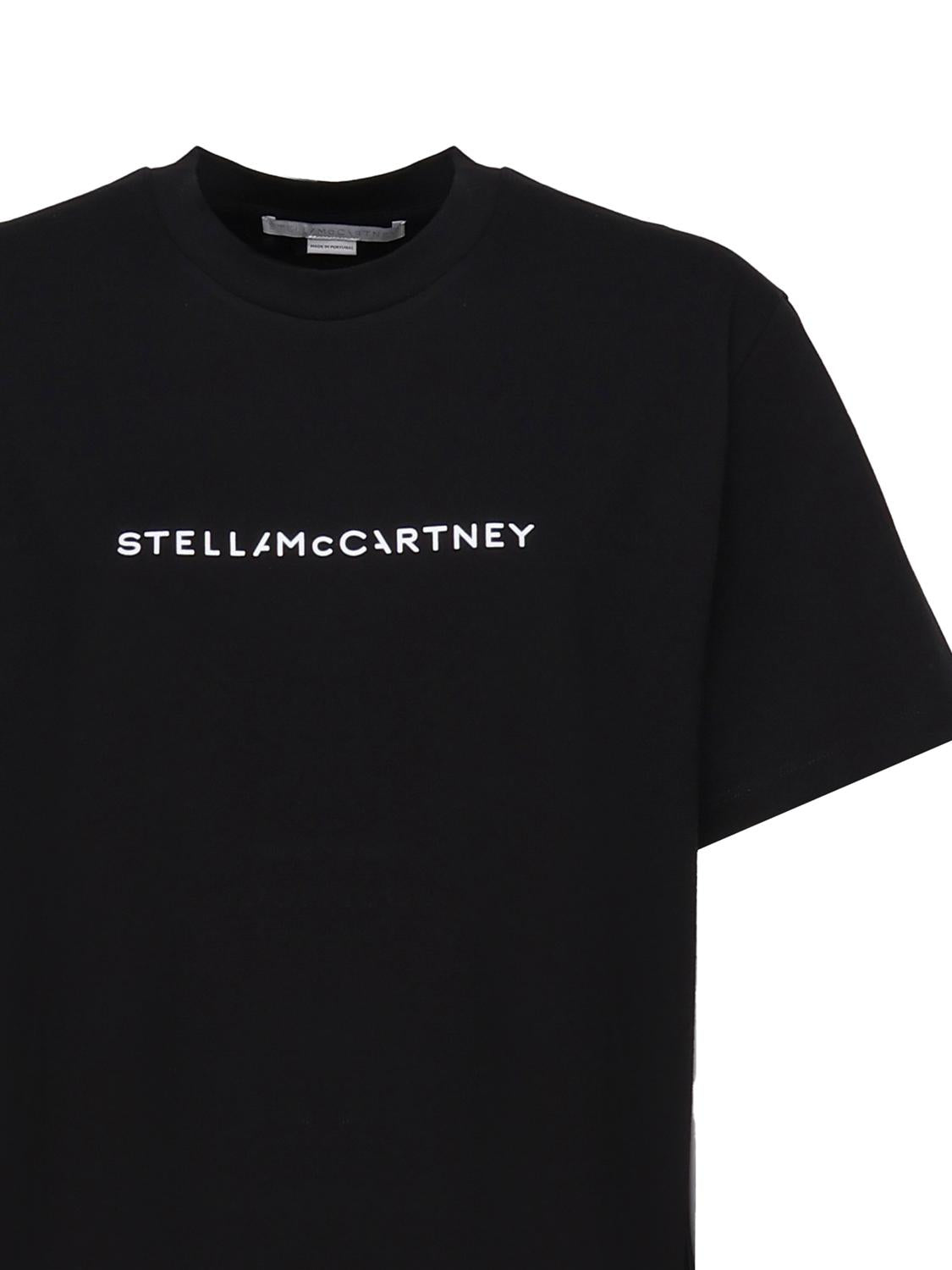 Logo t-shirt in cotone organico 6J0158 3SPY481000 STELLA McCARTNEY 