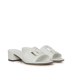 Mule in pelle di vitello e logo DG CR1755 AY32980001 DOLCE & GABBANA 