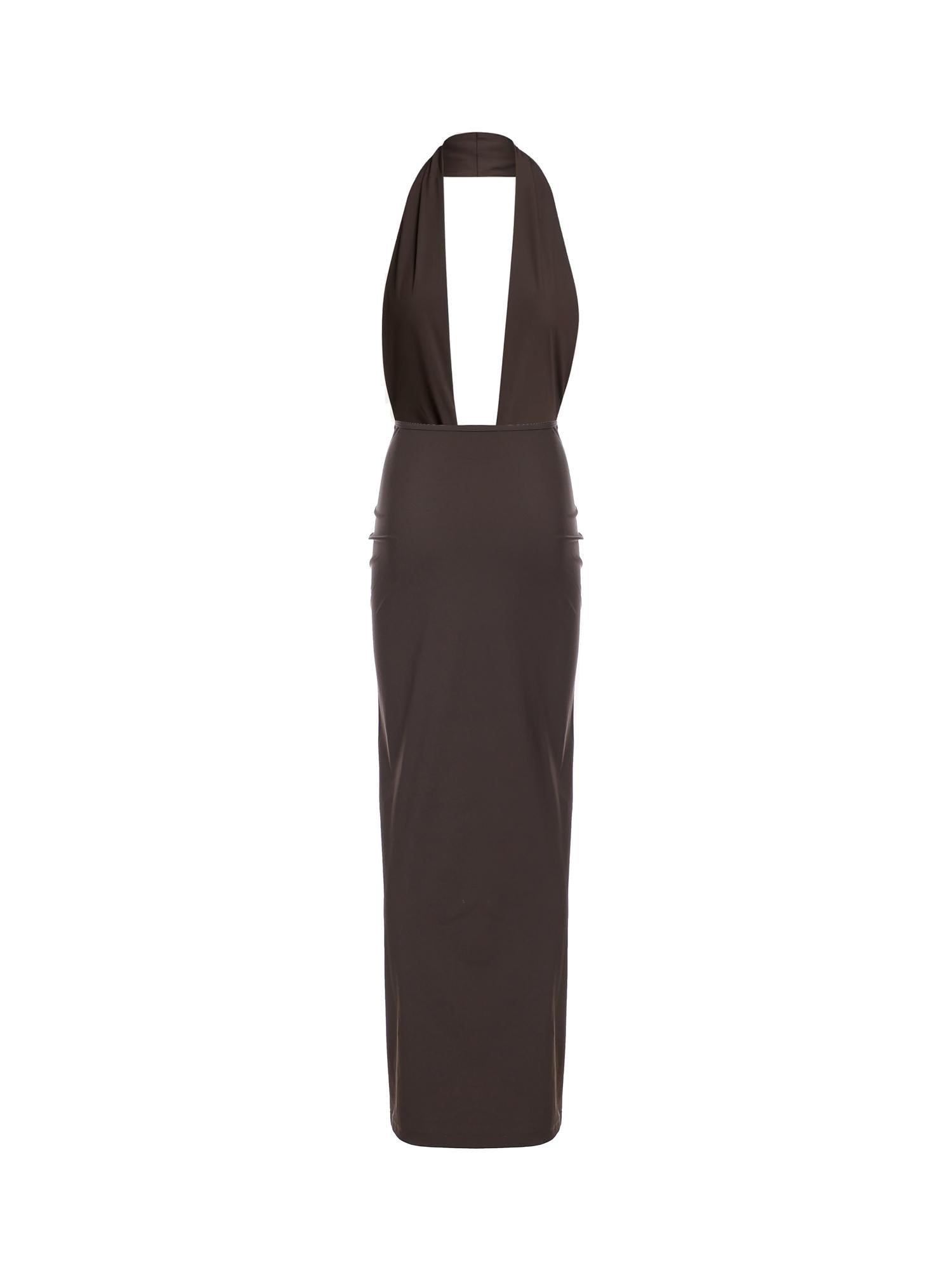 Abito lungo in lycra 25047364 UMBER CHRISTOPHER ESBER 