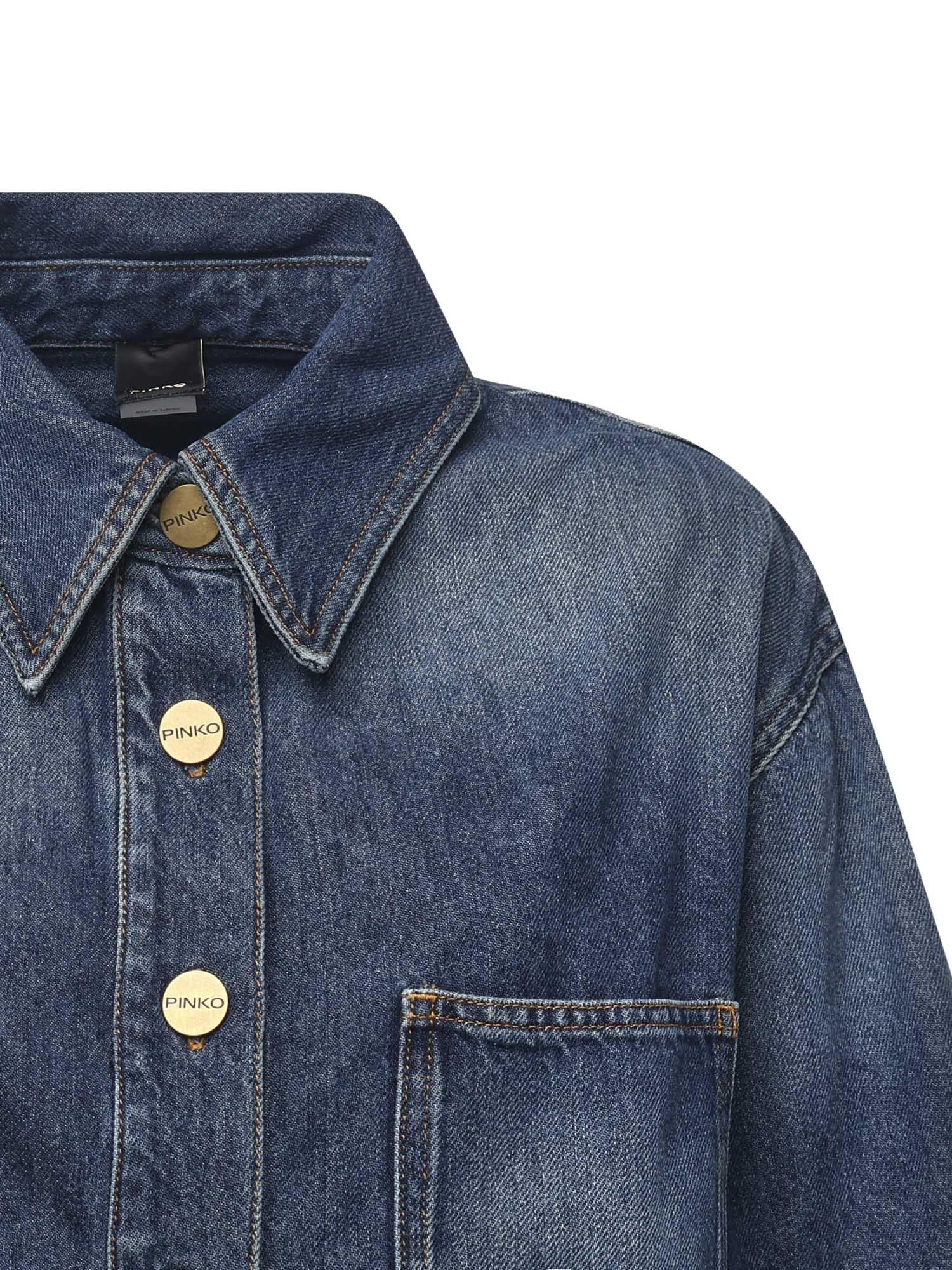 Camicia in misto cotone 105669 A2TXPJZ PINKO 