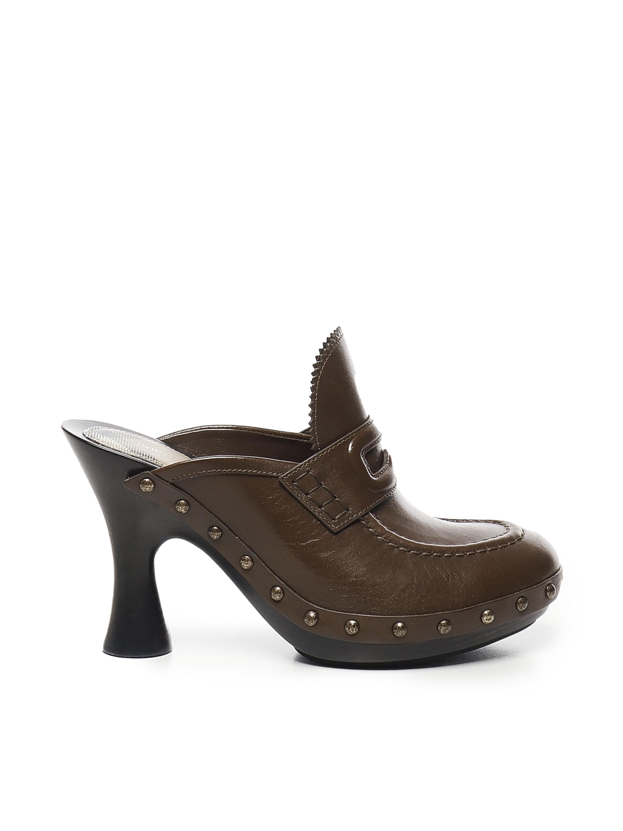 Clog Potter in pelle 8107177 C1173 BURBERRY 