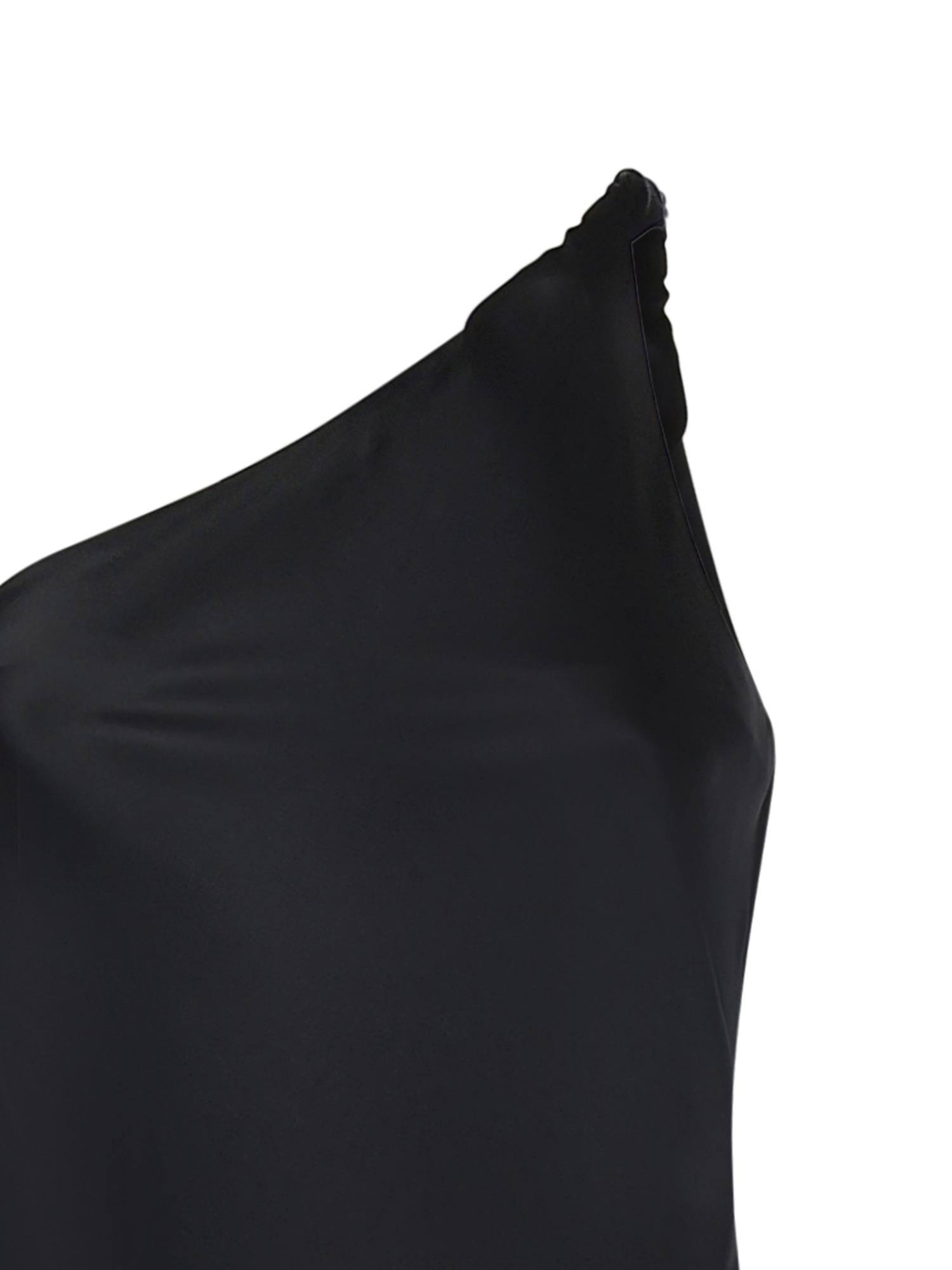 Abito in satin con frange 106352 A33DZ99 PINKO 