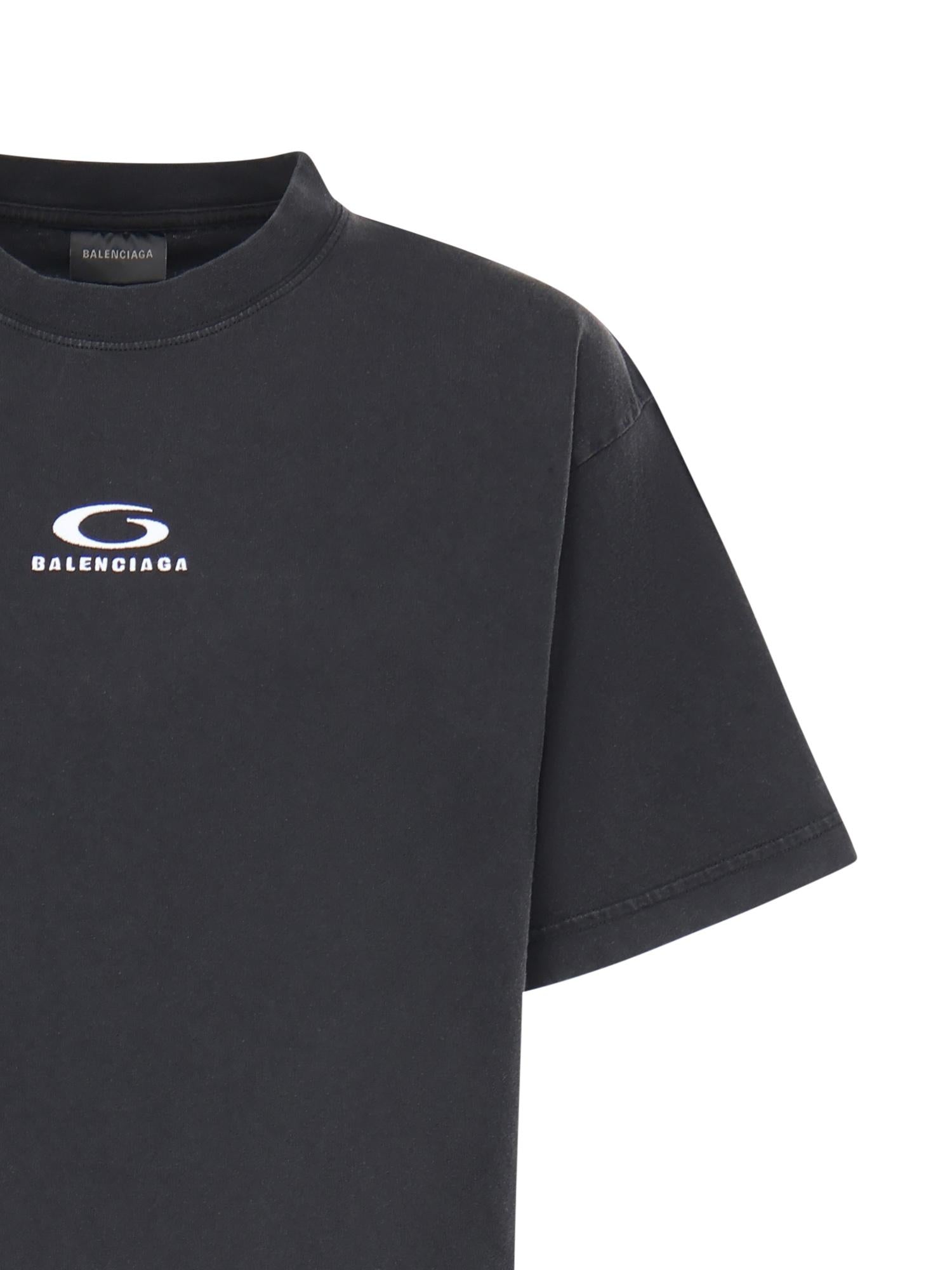 Abito t-shirt in cotone con logo 858621 TTVU29374 BALENCIAGA 