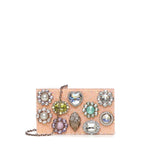 Clutch con cristalli 5374996979 PEACH KURT GEIGER 
