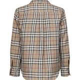 Camicia check in cotone e lino 8108014 C2044 BURBERRY 