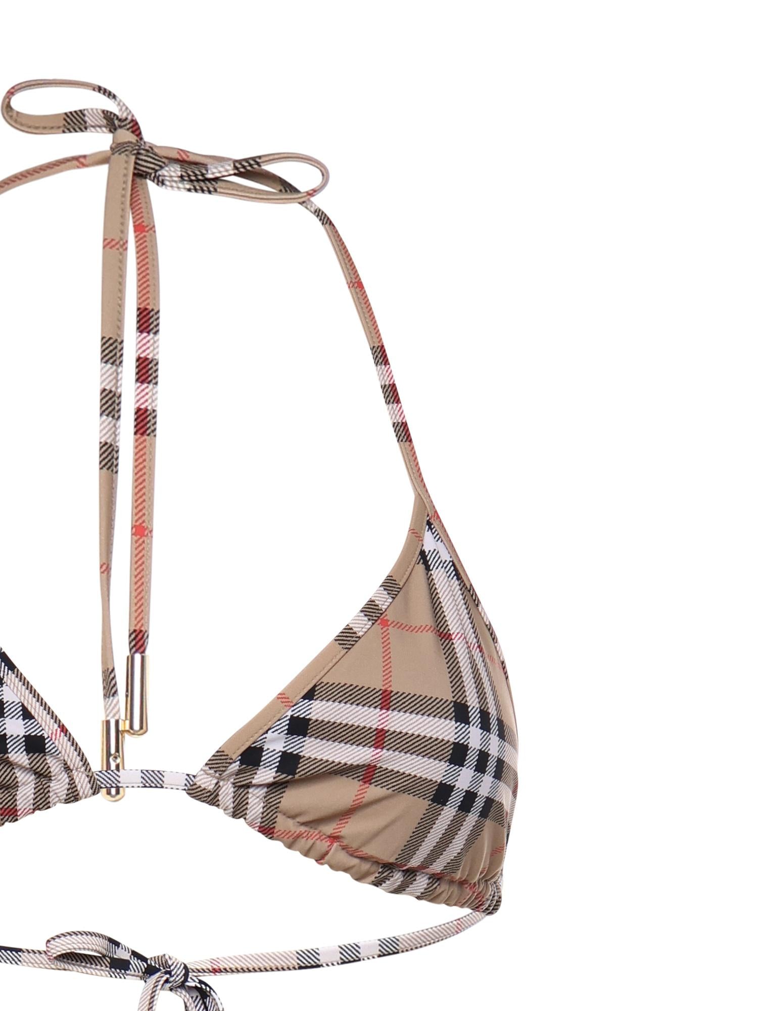 Bikini a triangolo Check 8009008 A5145 BURBERRY 
