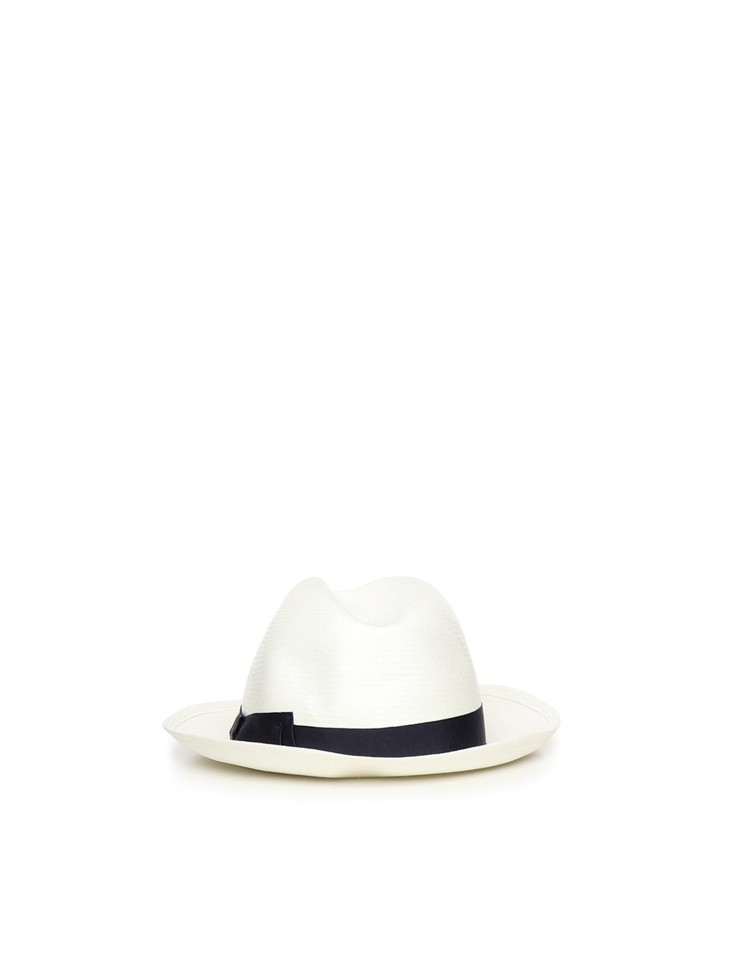 Cappello Federico Panama con logo 140338 01C0 BORSALINO 