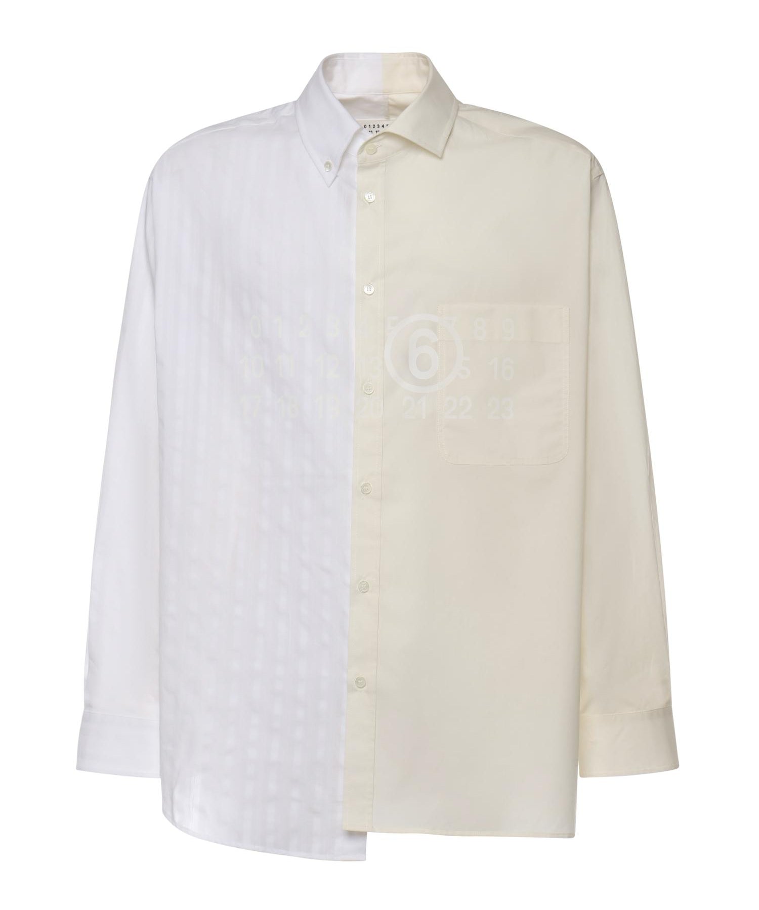 Camicia Numeric Signature MM6 in cotone SH0DT0025 MTN135961 MM6 Maison Margiela 