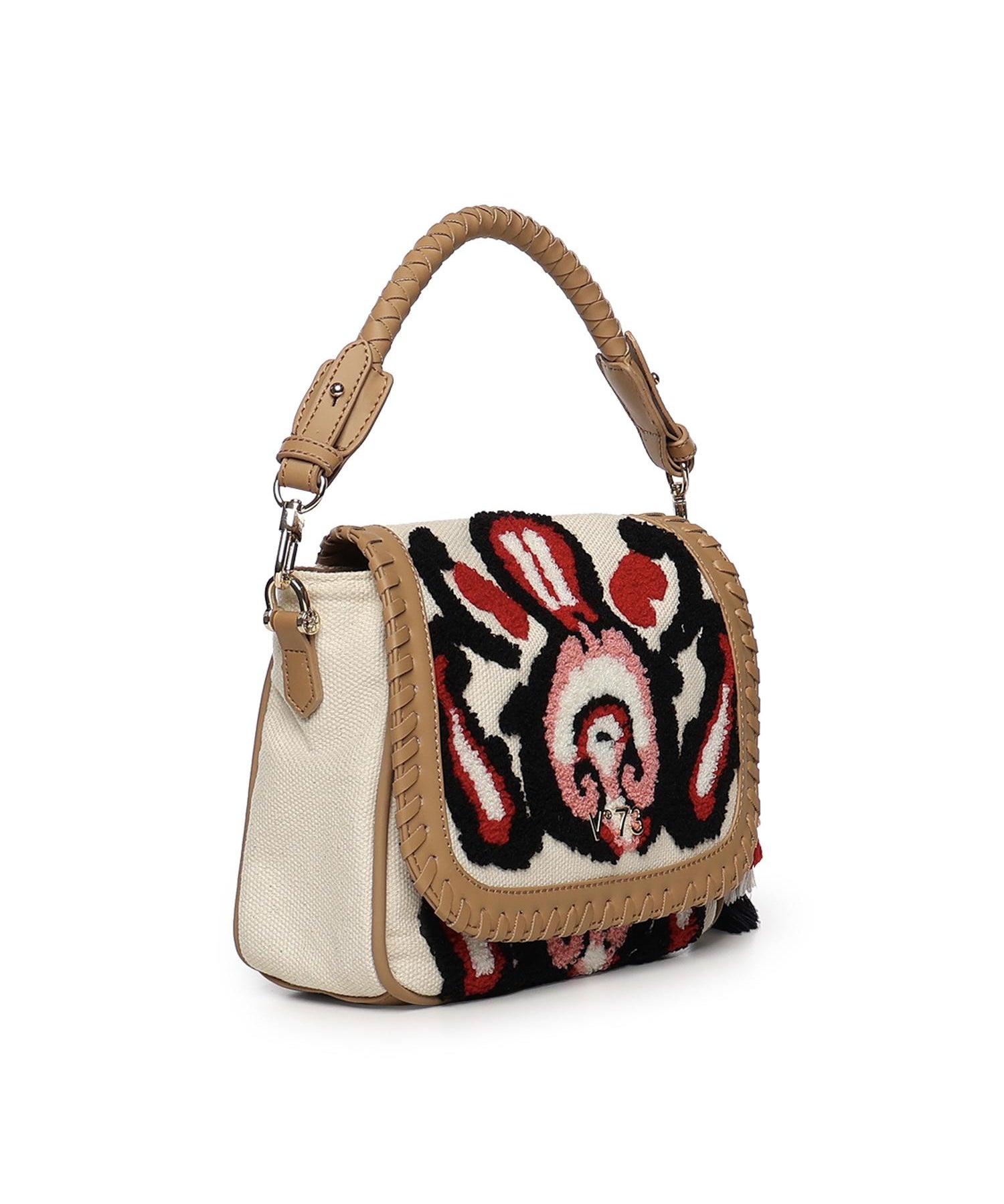 Borsa Marilena con logo 73BS9NA03 MARILENACUOIO/MULTICOLOR V° 73 