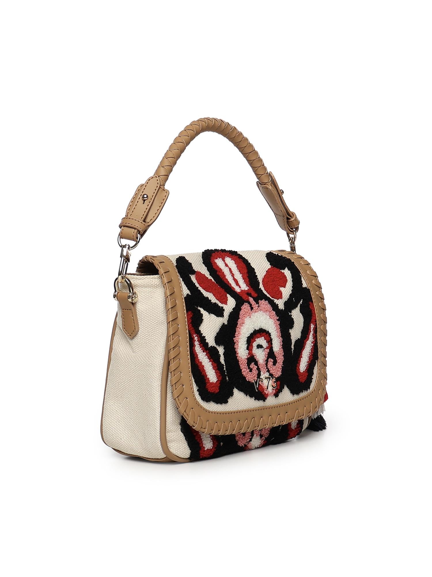 Borsa Marilena con logo 73BS9NA03 MARILENACUOIO/MULTICOLOR V° 73 