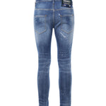 Pantaloni affusolati effetto vissuto S74LB1675 S30872470 DSQUARED2 