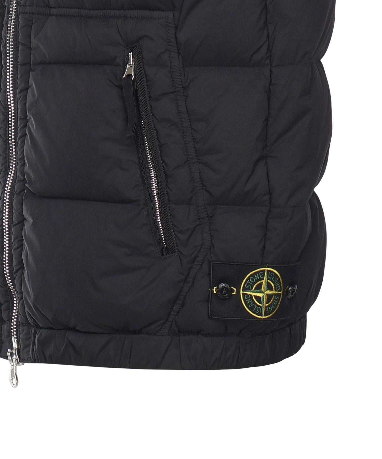 Gilet in nylon con logo K2S15G100007 S0028V0029 STONE ISLAND 