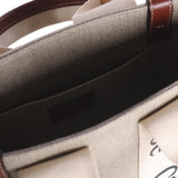Tote bag piccola Woody in lino CHC22AS397I26 90U CHLOÉ 