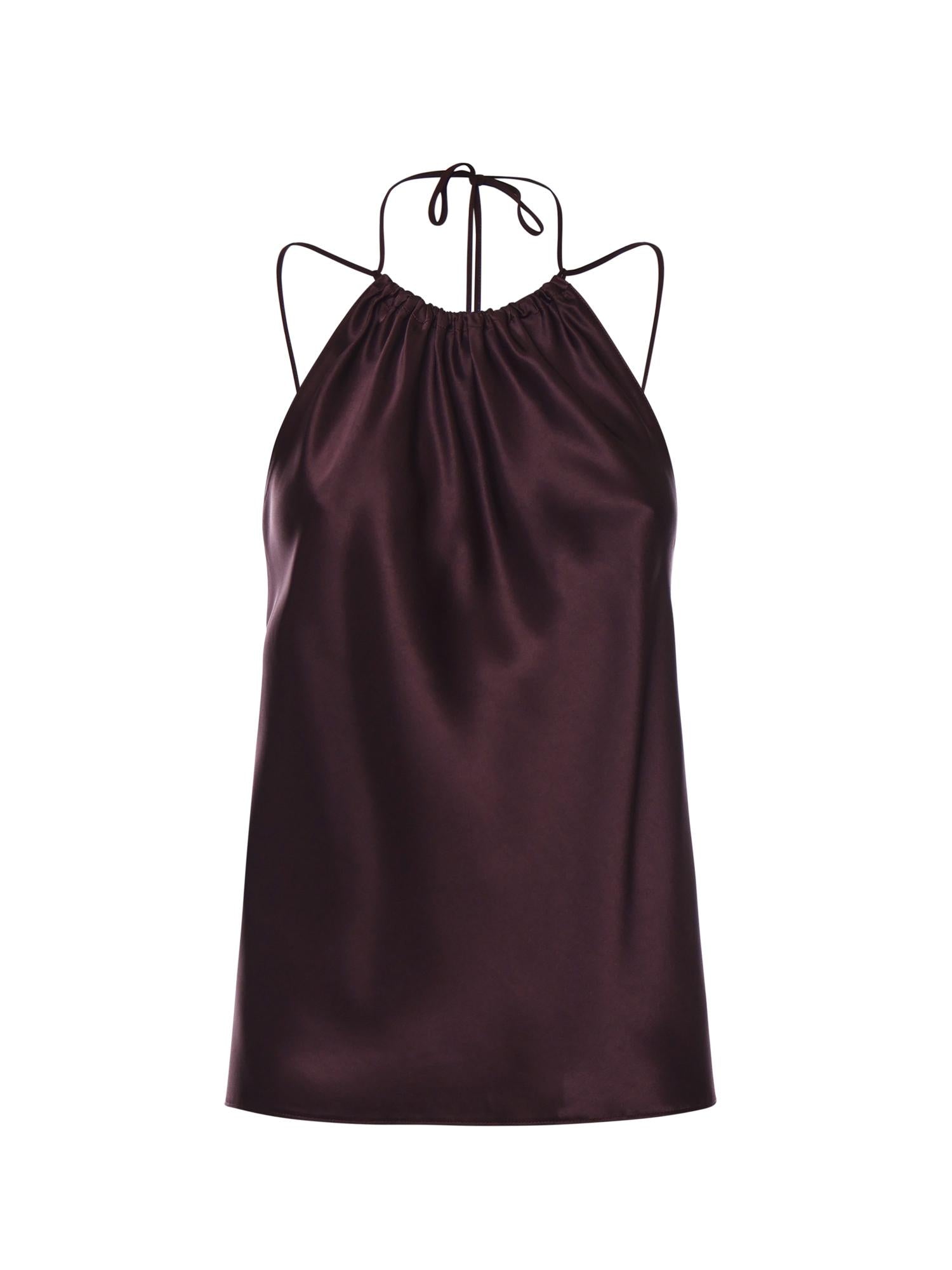 Top in satin 106621 A1Y5R57 PINKO 