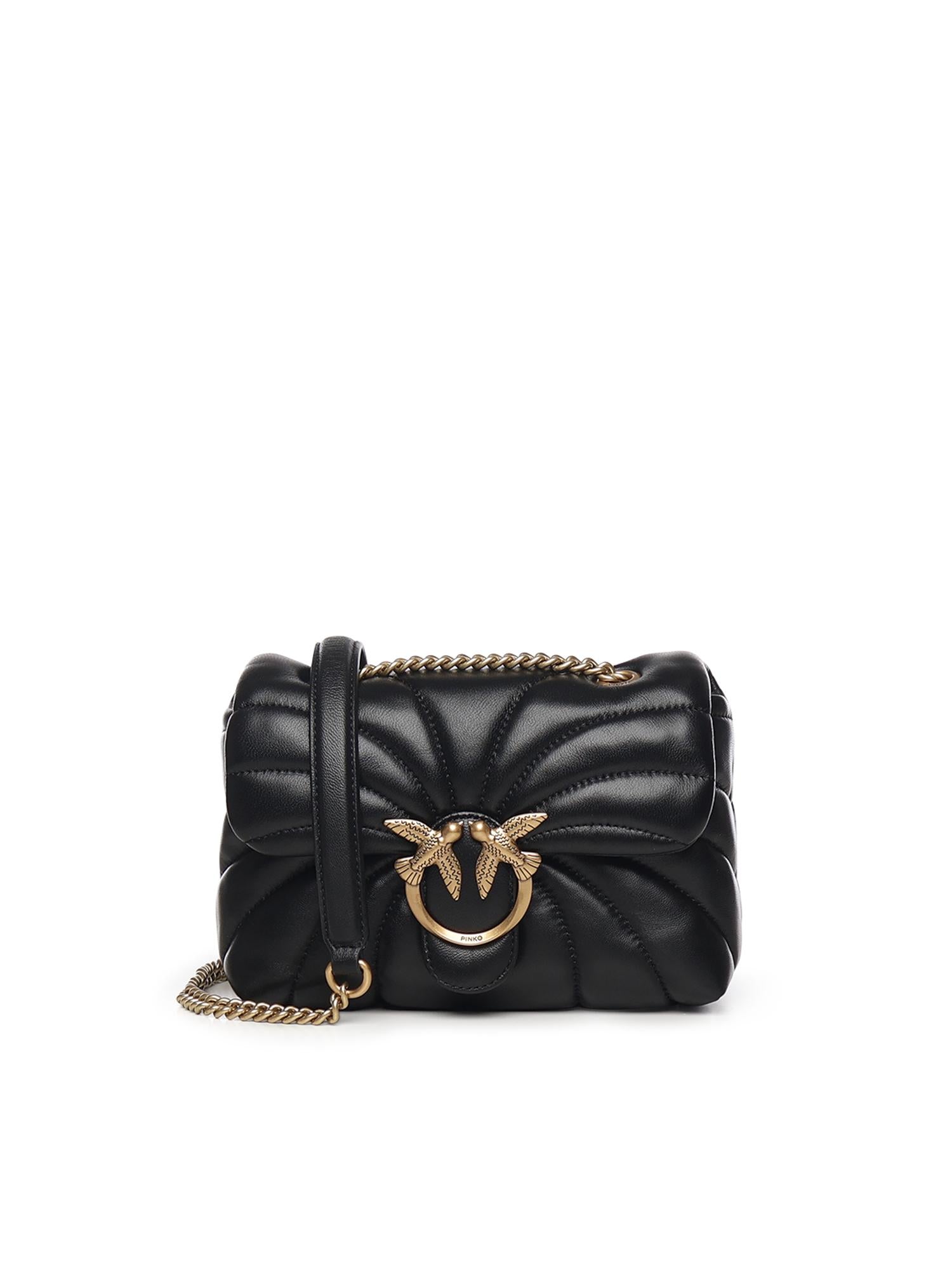 Borsa a tracolla piccola Love Bag Puff trapunta farfalla<BR/> 100039 A1EXZ99Q PINKO 