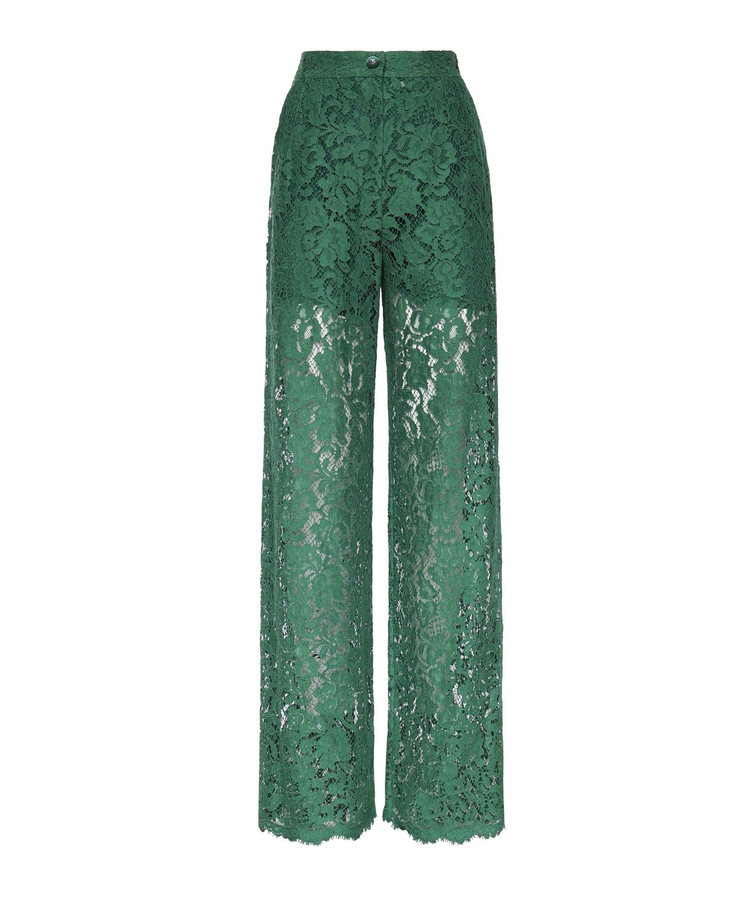 Pantaloni in pizzo cordonetto FTCPTT HLMTBV8433 DOLCE & GABBANA 