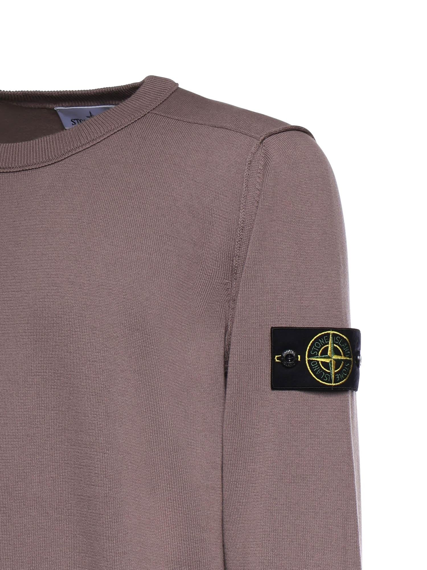 Maglione in cotone con logo L1S155100053 S00B2V008F STONE ISLAND 